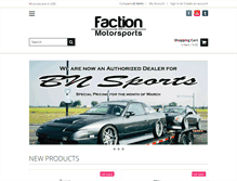 Tablet Screenshot of factionmotorsports.com